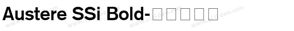 Austere SSi Bold字体转换